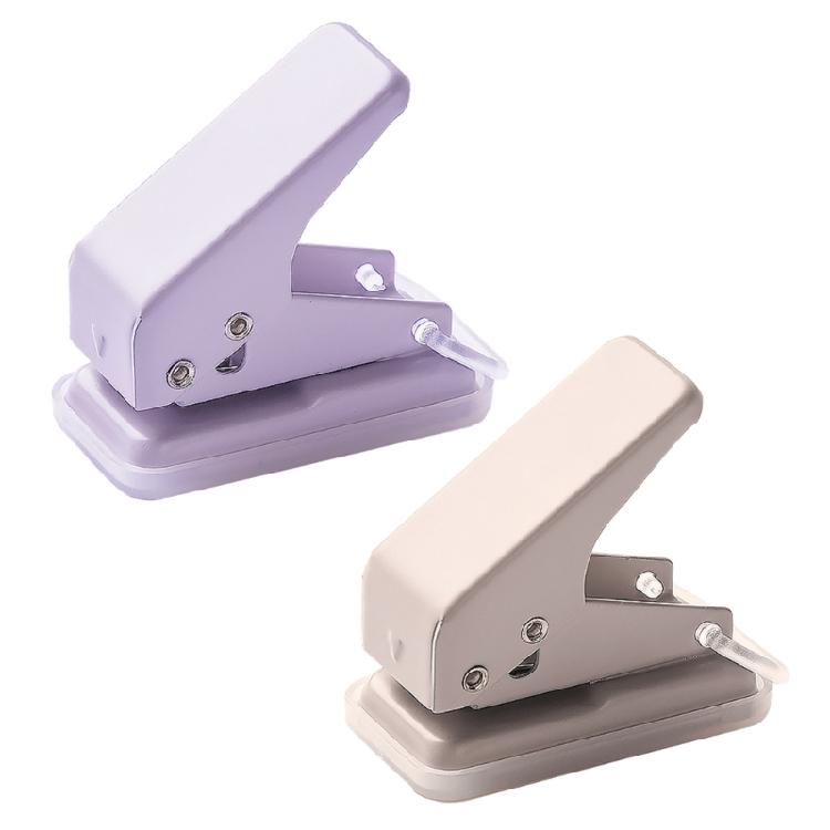2 Pcs Handheld Hole Punch Single Hole Punch Paper Punch Small Punching Pliers 6mm Portable Hole Puncher for Cards Craft