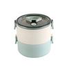 Scatola isolante Lunch Box Ufficio Lavoratore Portatile Fibra di bambù Doppio strato Scatola quadrata per la conservazione della freschezza