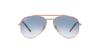 RB3625 Rose Blue Gradient Size 62 Ray-Ban Sunglasses, Gold/Crystal Lenses,