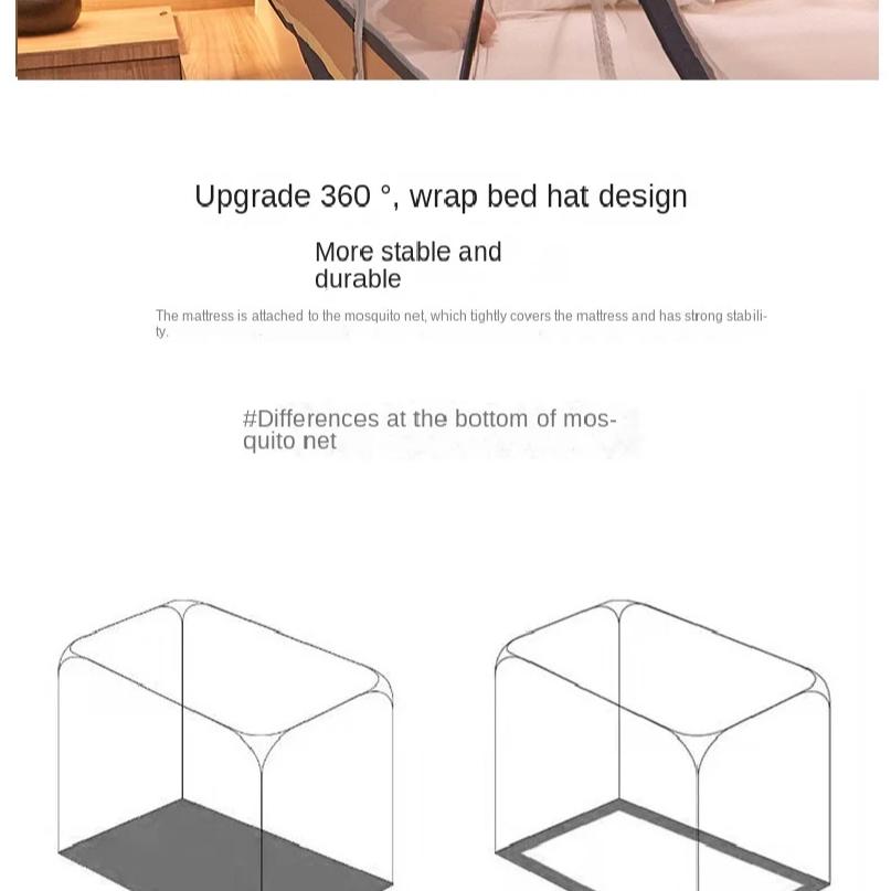 New Mosquito Net, No Installation Required, No Bracket, Integrated Summer Mosquito Net, Room Decoration, Room Decoration, Cheap