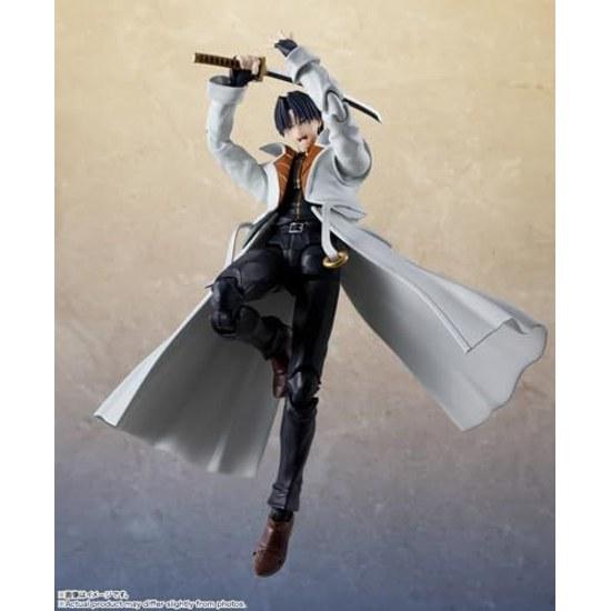 TAMASHII NATIONS S.H. Figuarts Rurouni Kenshin -Meiji Swordsman Romantic Story- Shinomori Aoshi Approximately 165mm PVC ABS Painted Movable Figure