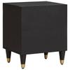 Nightstand with Door Black 40 x 33 x 46 cm Solid Mango Wood