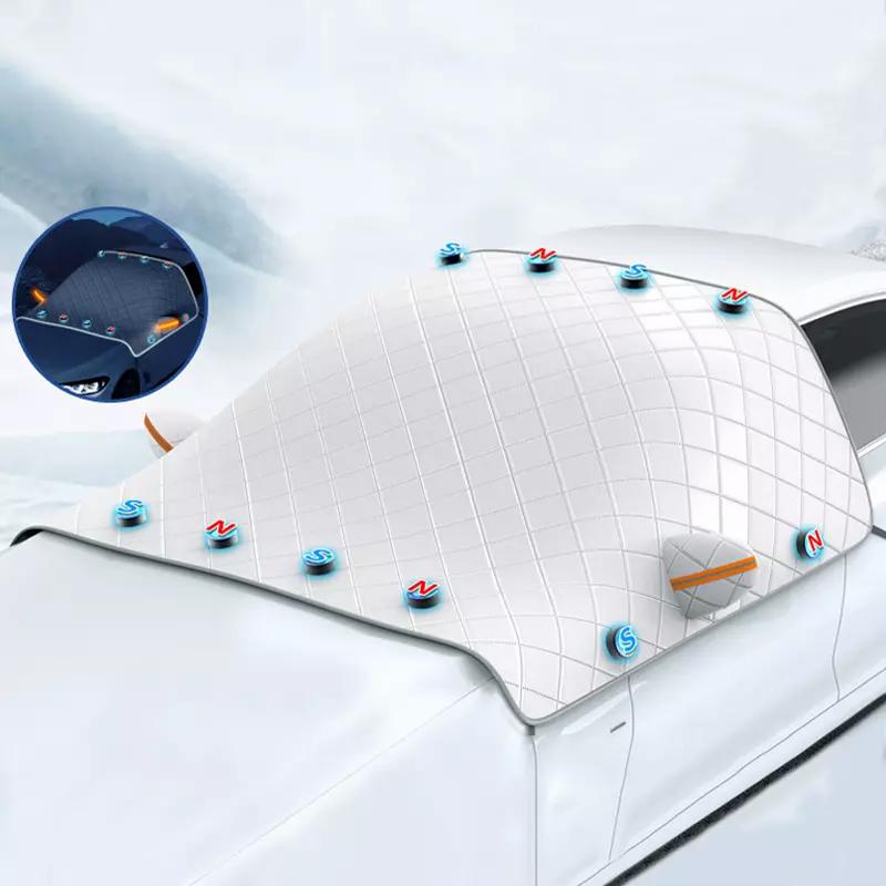 

SEAMETAL Автомобильный чехол от снега Многослойная защита Ветрозащитный Устойчив к УФ-излучению Простая установка Автомобильный чехол от снега серебряный