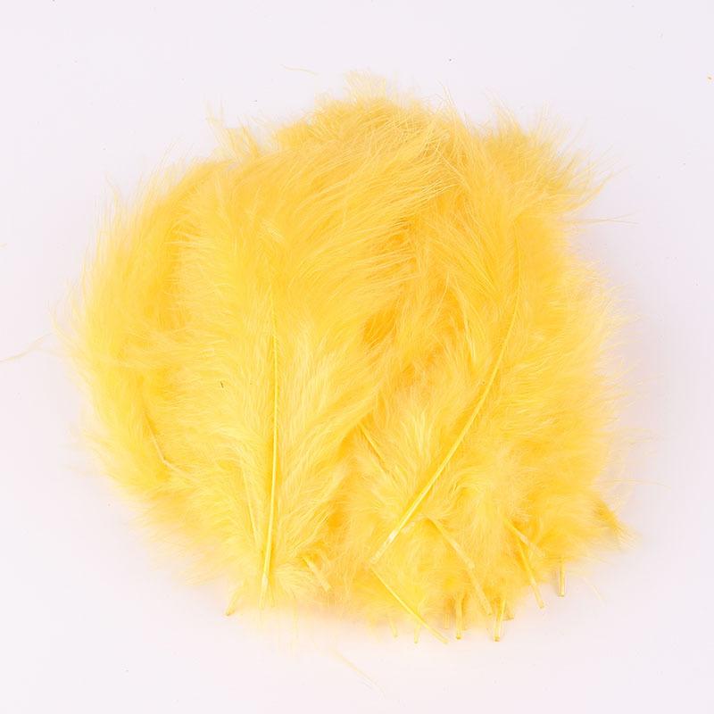 50Pcs Cross-Border Turkey Hairy Tail Plush Feather Colored Feather Dream Catcher Feather Light Bobo Ball Feather