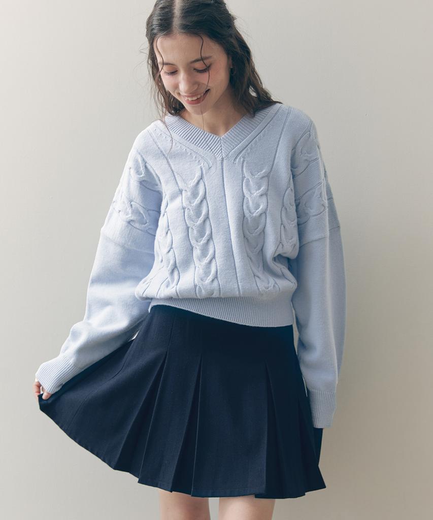 Zero Street [2 Colors] Henny Pleated Skirt