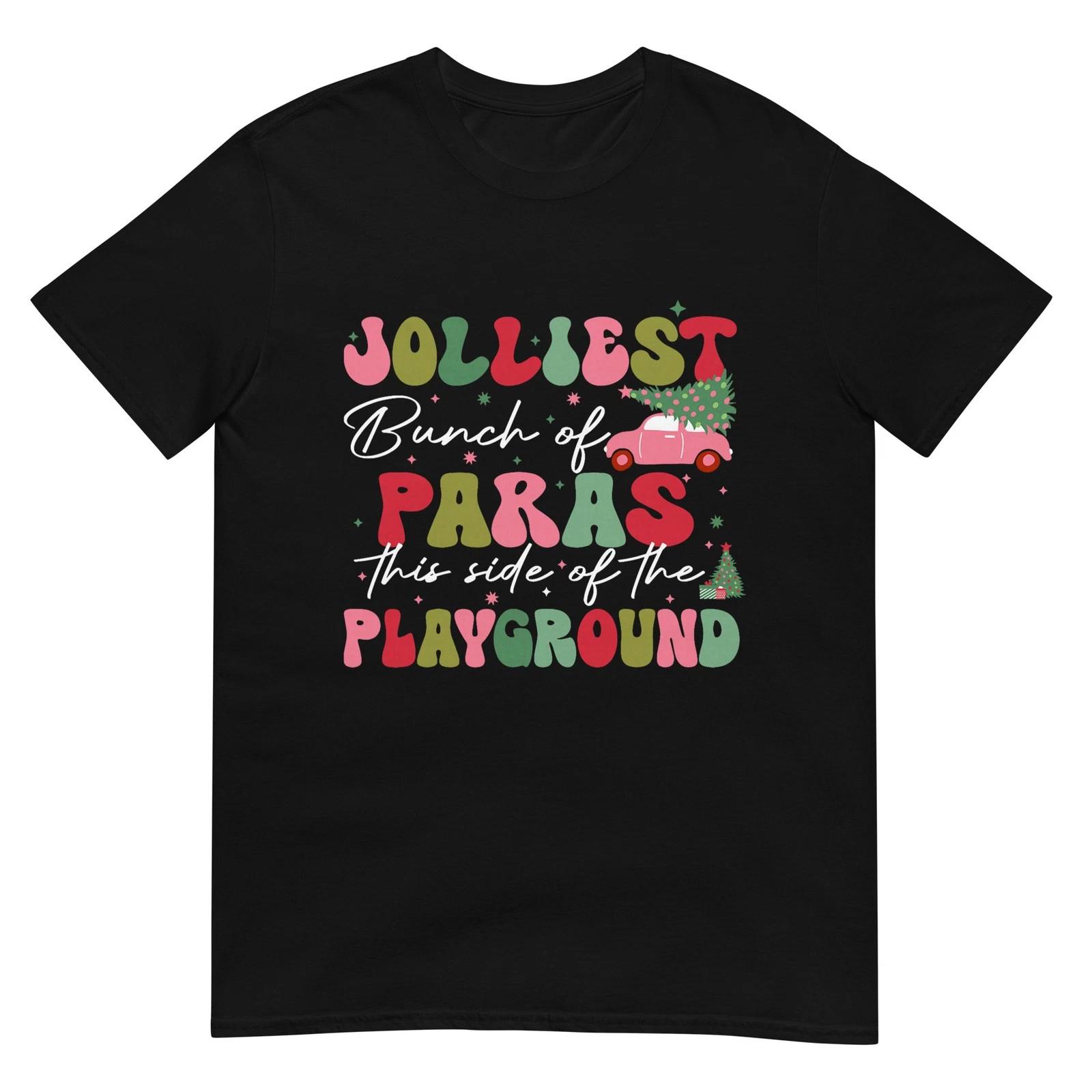 Jolliest Bunch of Paras This Side of The Playground Xmas T-Shirt S