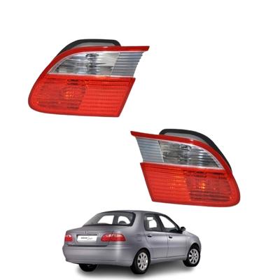 Tail Light Inner Left Right 2 Piece Set (With Bulb) For Fiat Albea 2005 After OEM 51737724 51737723