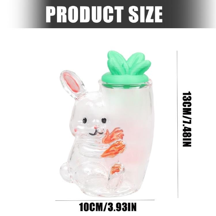 Artistic Glass Storage Jar With Festives Easter Themes Rabbit Eggs Chick Shape Candy Container For Snacks And Home Decors