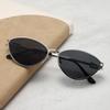 New Small Frame Cat Eye Fashion Trendy Personalized Metal Sunglasses Women's High-end Retro Sunglasses 15