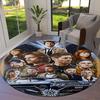 Supernatural Round Area Rug,Carpet Rug for Living Room Bedroom Sofa Playroom Decor,Non-slip Floor Mat