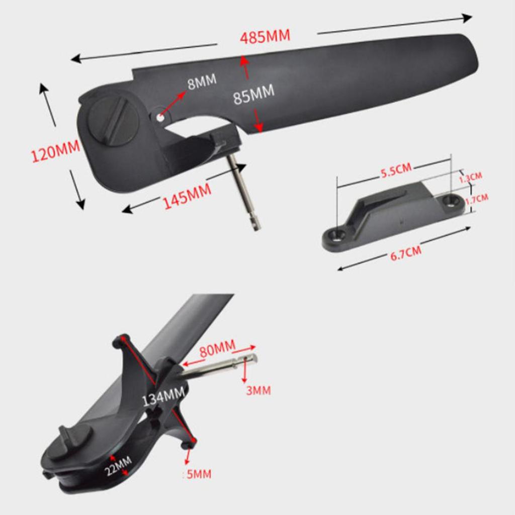 Kayak Boat Rudder Kayak Angling Fixation Steering System for Canoe Accessroy