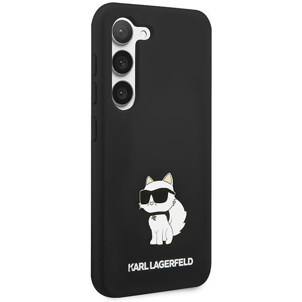 Karl Lagerfeld Klhcs24Msnchbck S24+ S926 Hardcase Czarny/Black Silicone Choupette