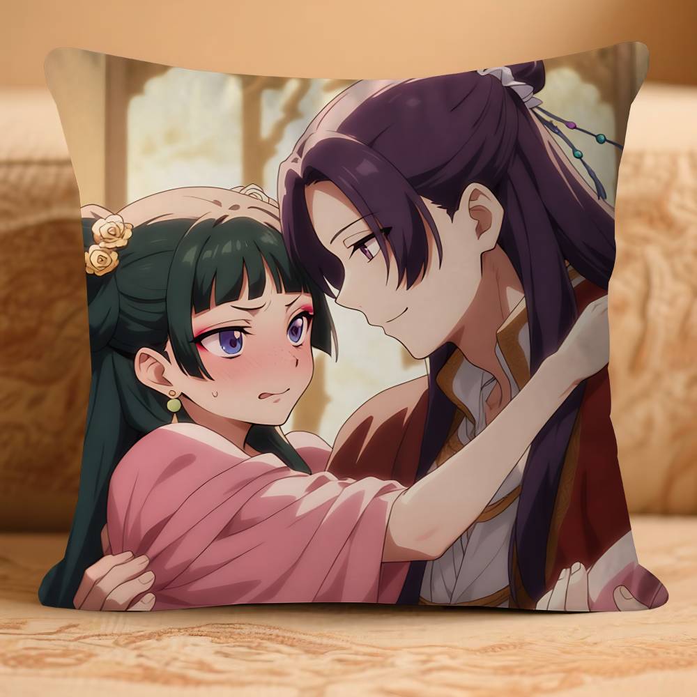 The A-Apothecary Anime Diaries Pillow Case Removable Washable Cushion Cover – All-Season Soft Linen