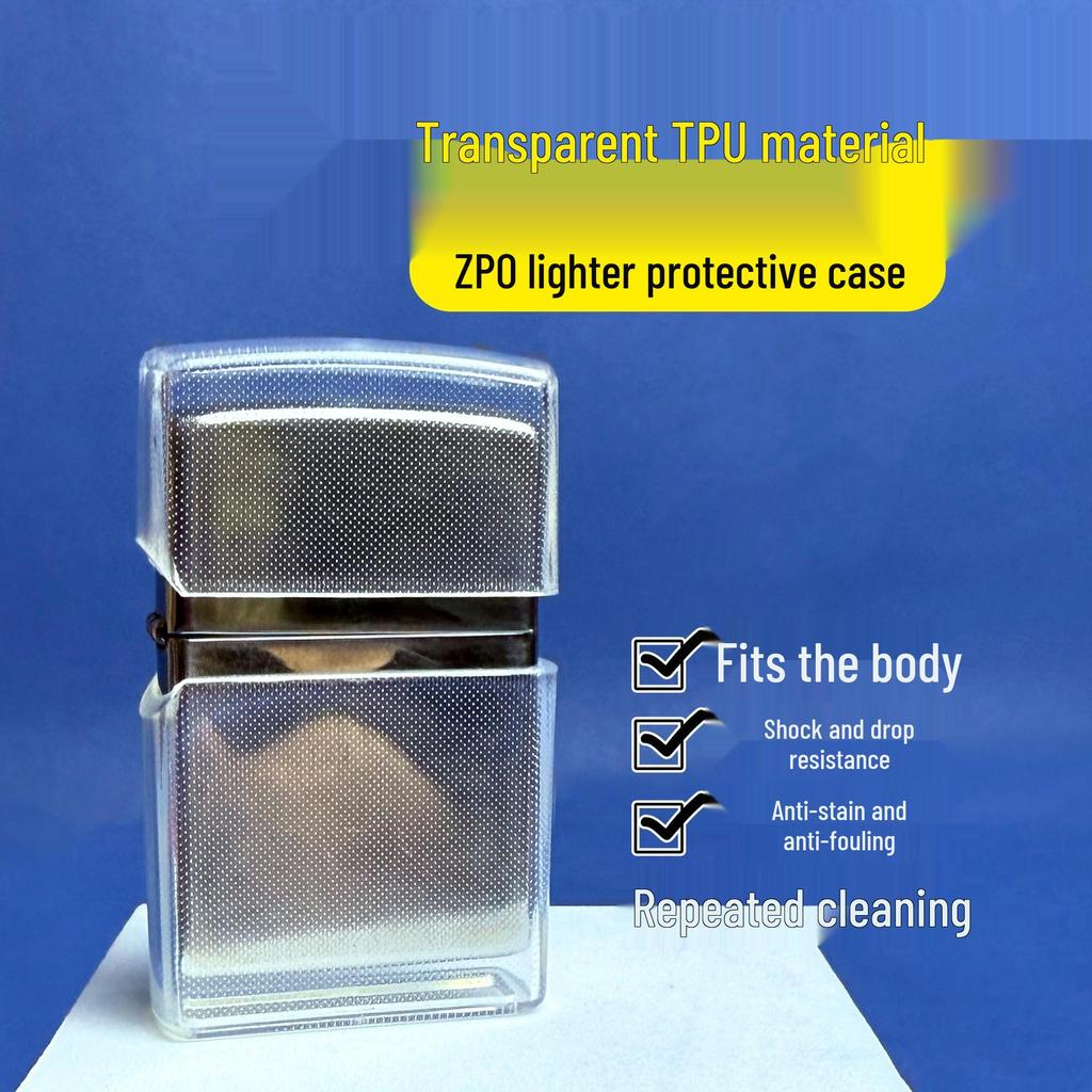 Zippo Lighter Soft Gel Protective Shell - Wear-Resistant, Drop-Proof, Anti-Oxidation