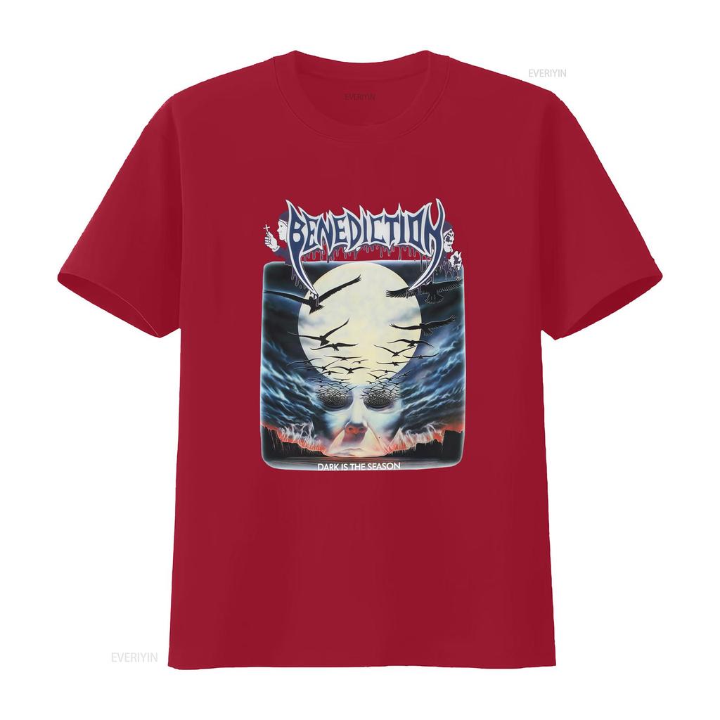 New Benediction Band Dark Is The Season T Shirt For Fans S 5XL BI04204 Vintage Washed Comfortable Top For Everyday Wear