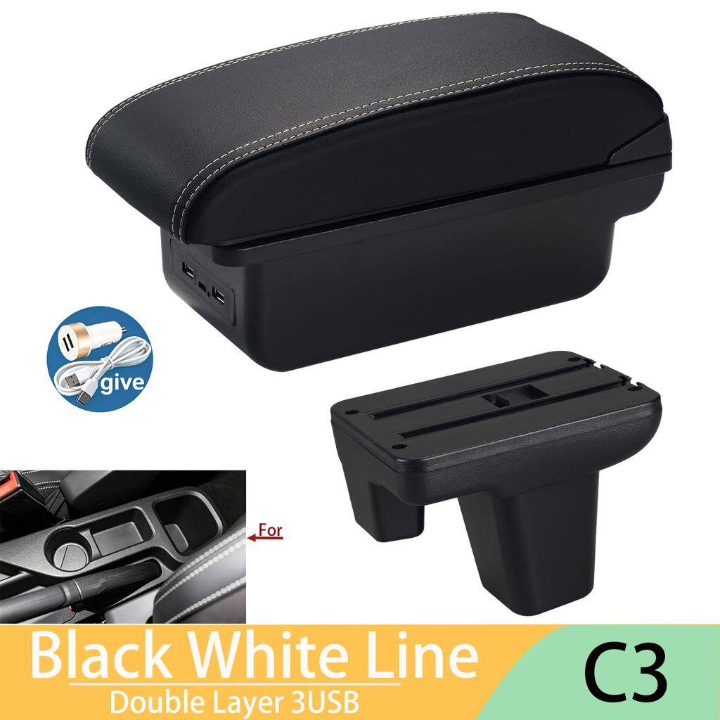 For MG3 armrest box For new MG3 car armrest box central storage box Interior modification charging car supplies right driver