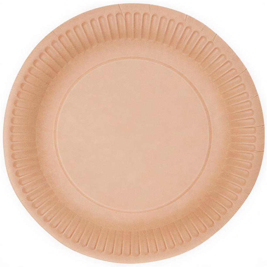 Talerz Papierowy Kraft Okrągły 18 Cm 50 Szt.