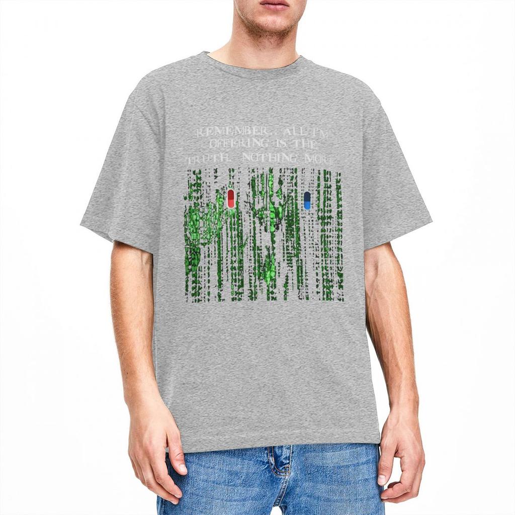 Heren Neo Film Morpheus The Matrix T-shirts Sciencefiction Puur Katoen Tops Vintage Korte Mouw Ronde Hals T-shirts Cadeau Idee T-shirt