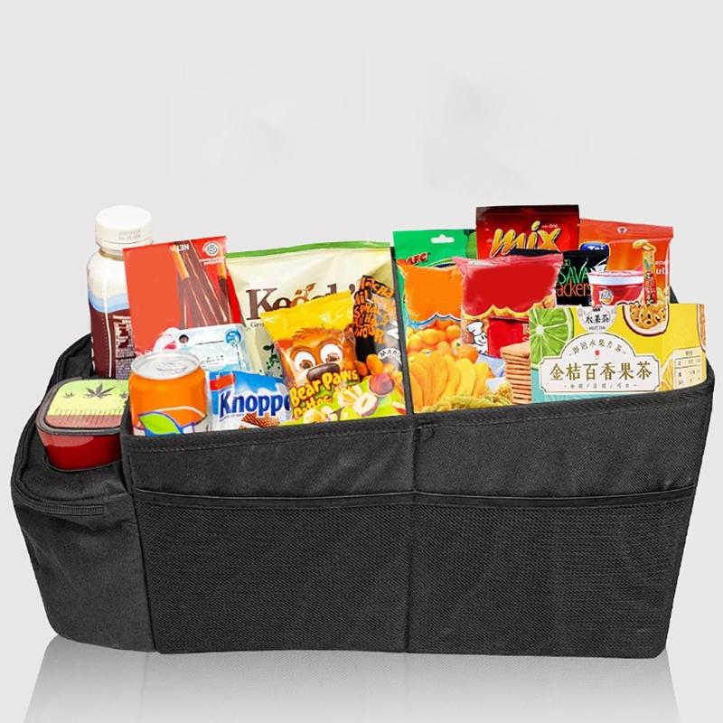 Multifunction Car Storage Bag Oxford Fabric Car Organizers Multiple Compartment for Easy Installation Removal in Any Vehicle
