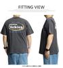 GENUINE DICKIES Men's Short Sleeve T-Shirt, Powder Bleached Print, Crew Neck, Size 3L, Black (48)