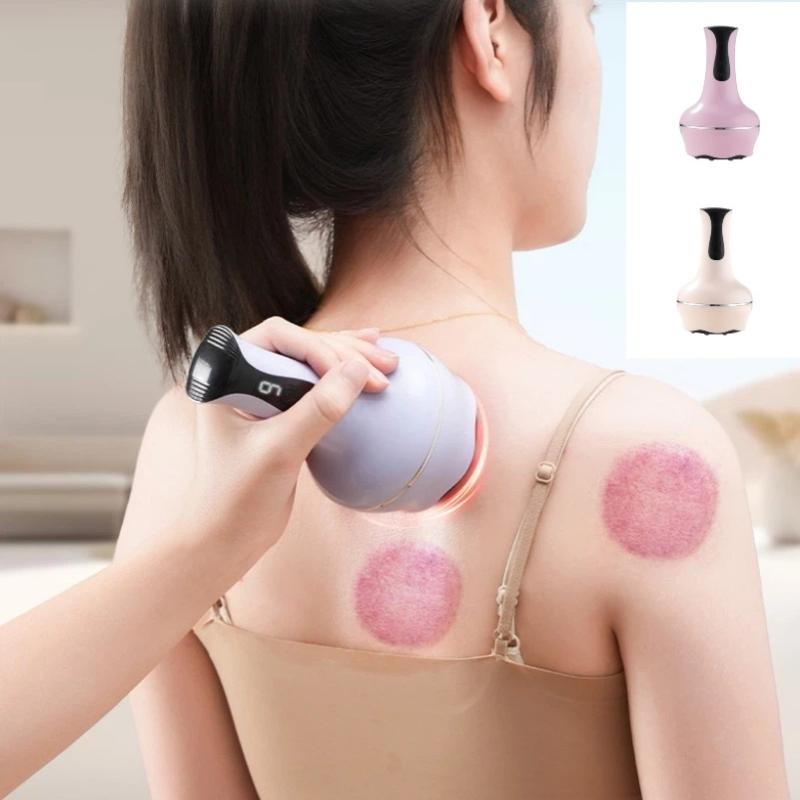Usb Rechargeable Abdominal Massager For Hot Compress And Adjustable Guasha Cupping Intensity Arm And Leg Massage Handheld