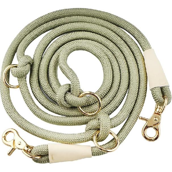 8.5ft Hands Free Nylon Rope Dog Leash,Adjustable Crossbody Dog Leash, Around The Waist Dog Walking Leash, Dog Rope Leash Hands Free 8.5ft x 10mm
