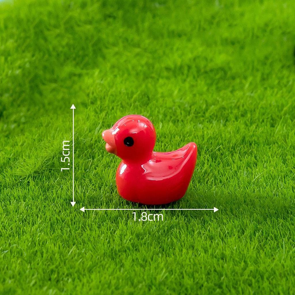 Miniatur-Entenornamente aus mehrfarbigem Kunstharz für selbstgebaute Aquarien und Gärten mit Miyazaki-Hayao-Motiven