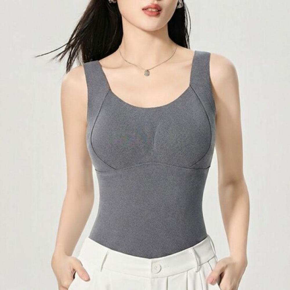 Navava Women Warm Inner Sleeveless Shirt With Built In Cap Nt3188
