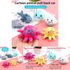 Childrens Ocean Animal Toy Set With Pull Back Mechanism For Interactive Play And Development