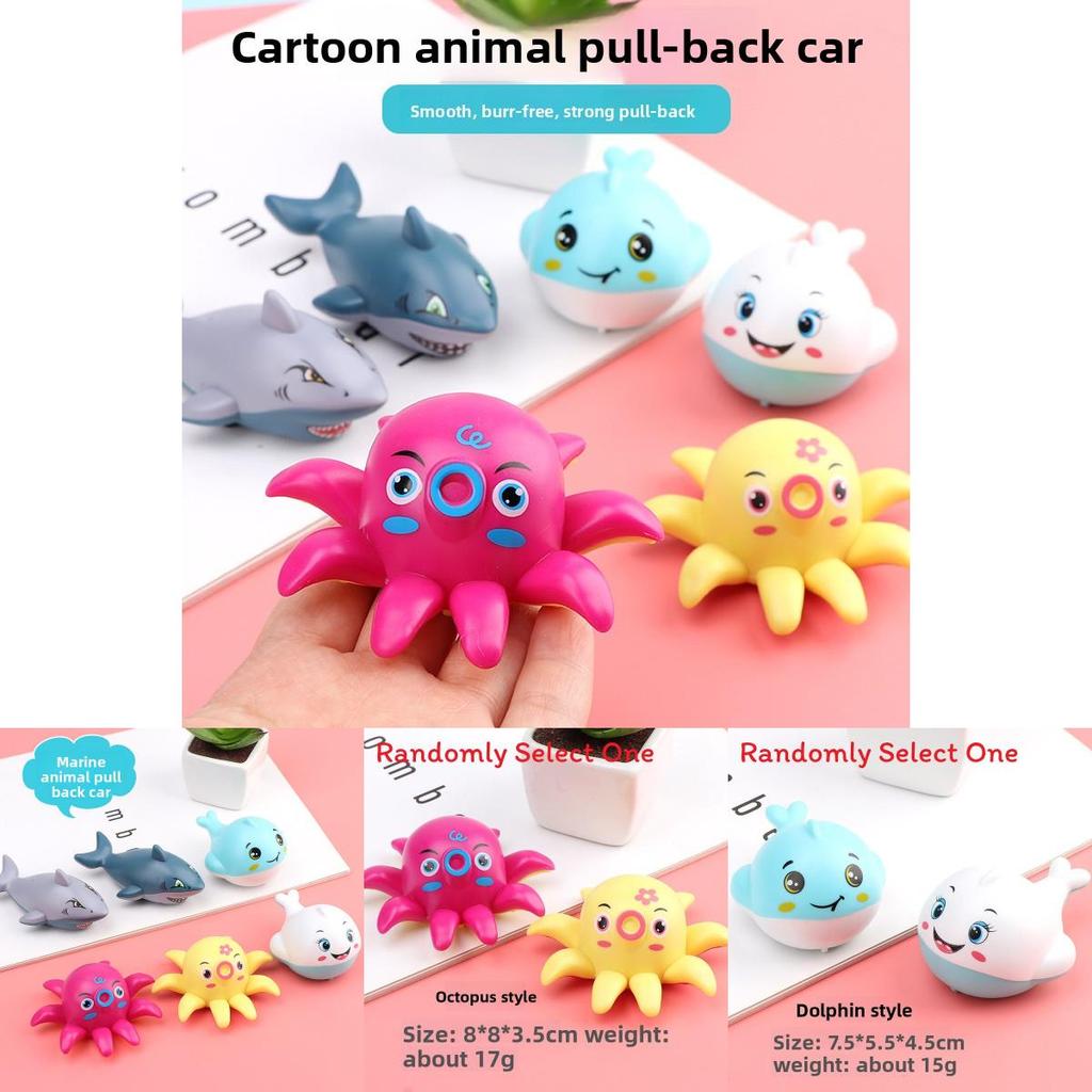 Childrens Ocean Animal Toy Set With Pull Back Mechanism For Interactive Play And Development