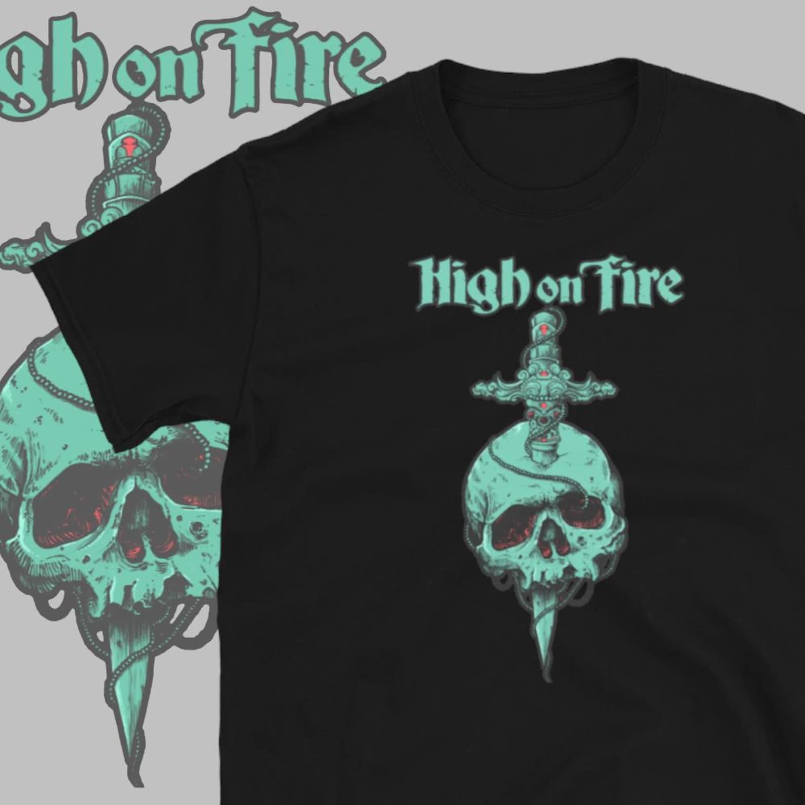 High On Fire T shirt Classic Rock Clothing 3XL