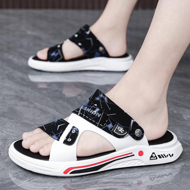 Fashion CYYTL Summer Mens Slippers Casual Shoes Beach Sandals Outdoor Slides Leather Walking Comfort Designer Fashion Lightweight Luxury