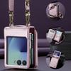 Suitable for Samsung Z Flip 30% off foldable screen phone case with crossbody strap protective cover and card slot stand for Z Flip8