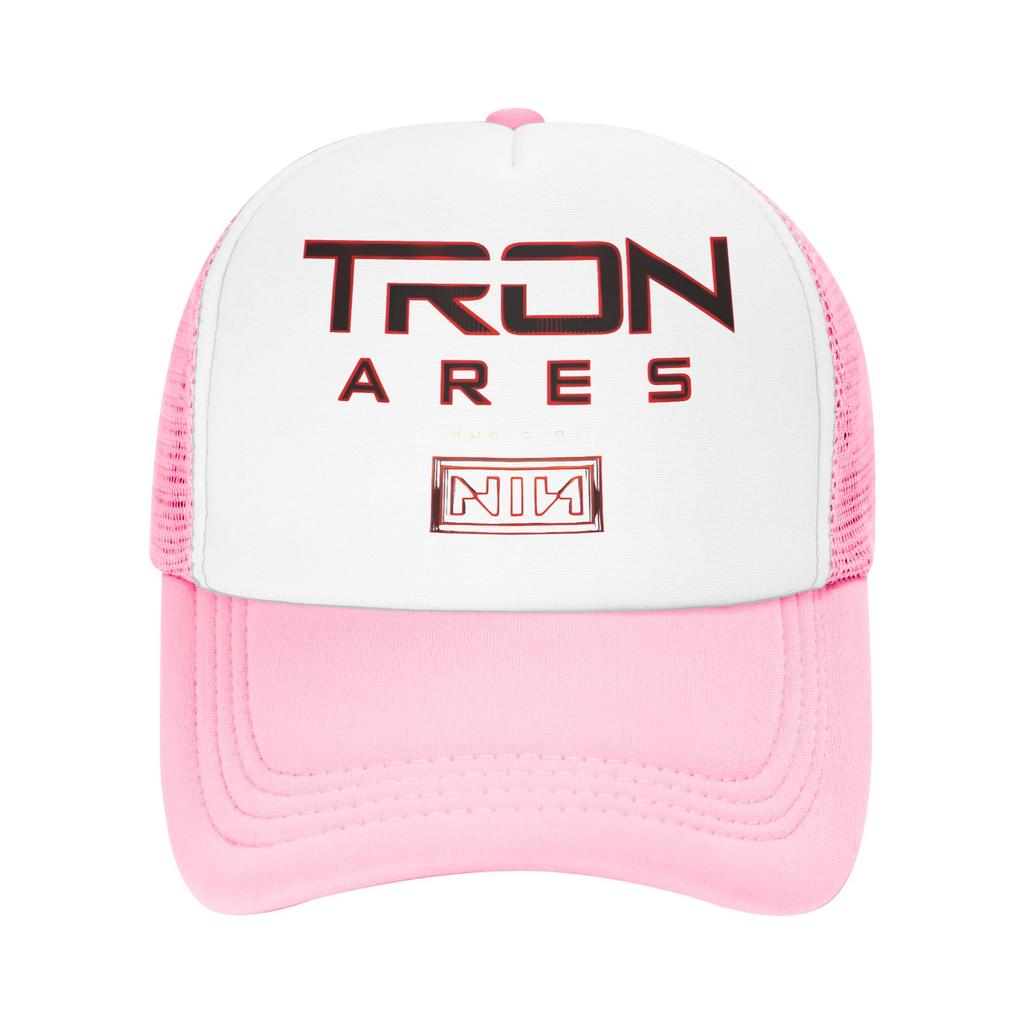 Trons Ares Music Nin Band Outfits Mesh Foam Trucker Hat Unisex Cooling Mesh-back Sun Caps Leisure Adjustbale