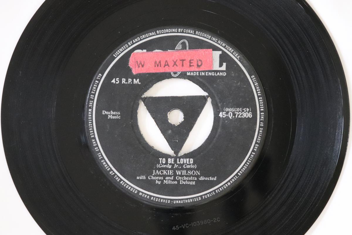 

7inch Record JACKIE WILSON - To Be Loved 45Q72306 Coral 1958 UK Rock Used