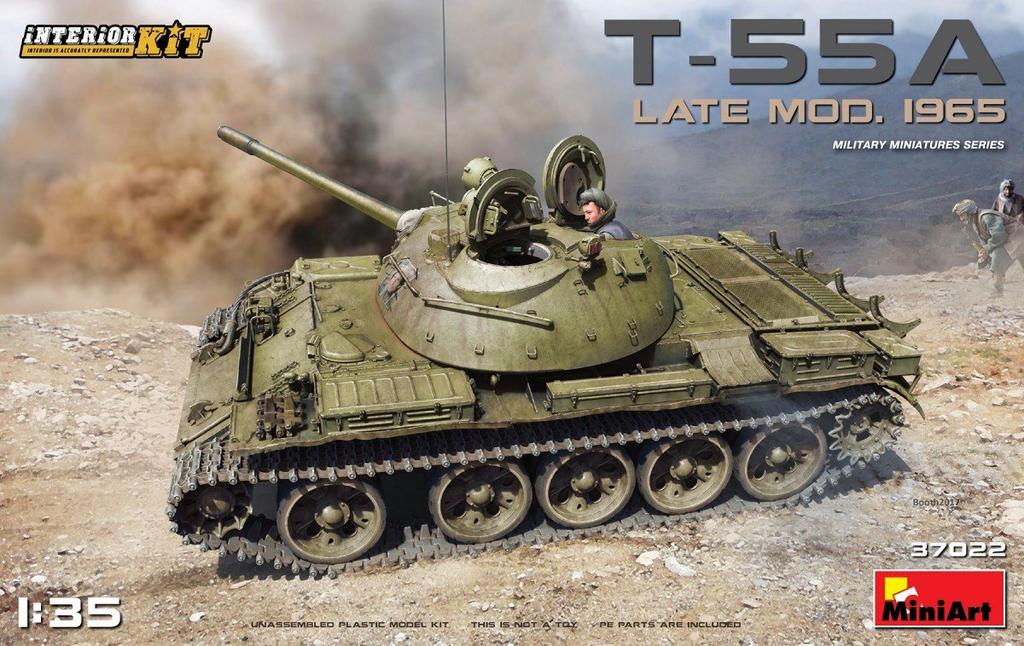 MiniArt Scale Soviet Late Model 1965 Interior Reproduction Plastic Model Kit MA37022 1/35 T-55A