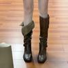Niche Shoes, High Boots for Women, Thick-heeled, Retro, Knee-length Long Boots for Women