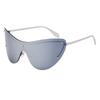 Latest Rimless Cat Eyes One-Piece Cool Female Sunglasses Millennium Style Design Outdoor Cycling Hiking Sports Male Sun Eyewear UV Protection 400