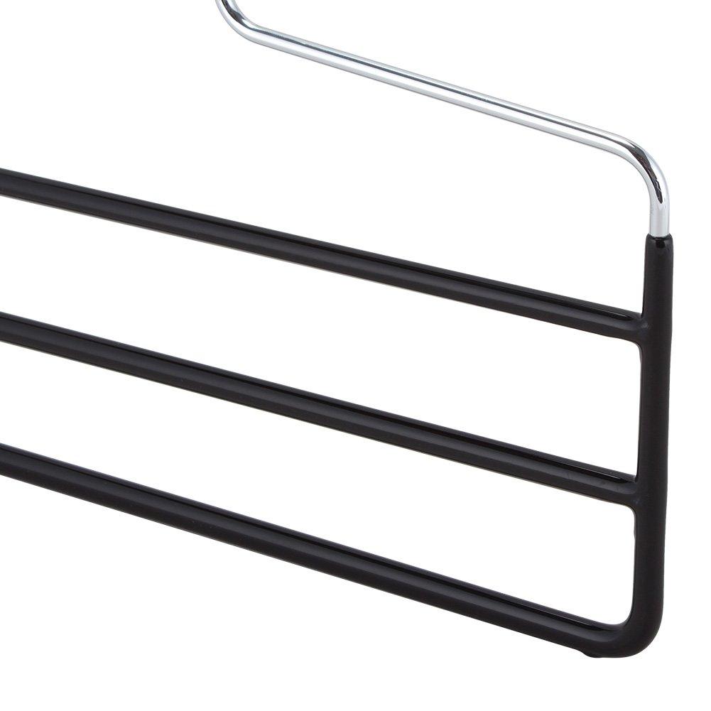 Mawa Hanger Pants Hanger KH3 Mawa Hanger Skirt Stole 223005000 Black mawa hanger Storage Functional Design Closet [Mawa] Three-Tier 3-Tier (05)