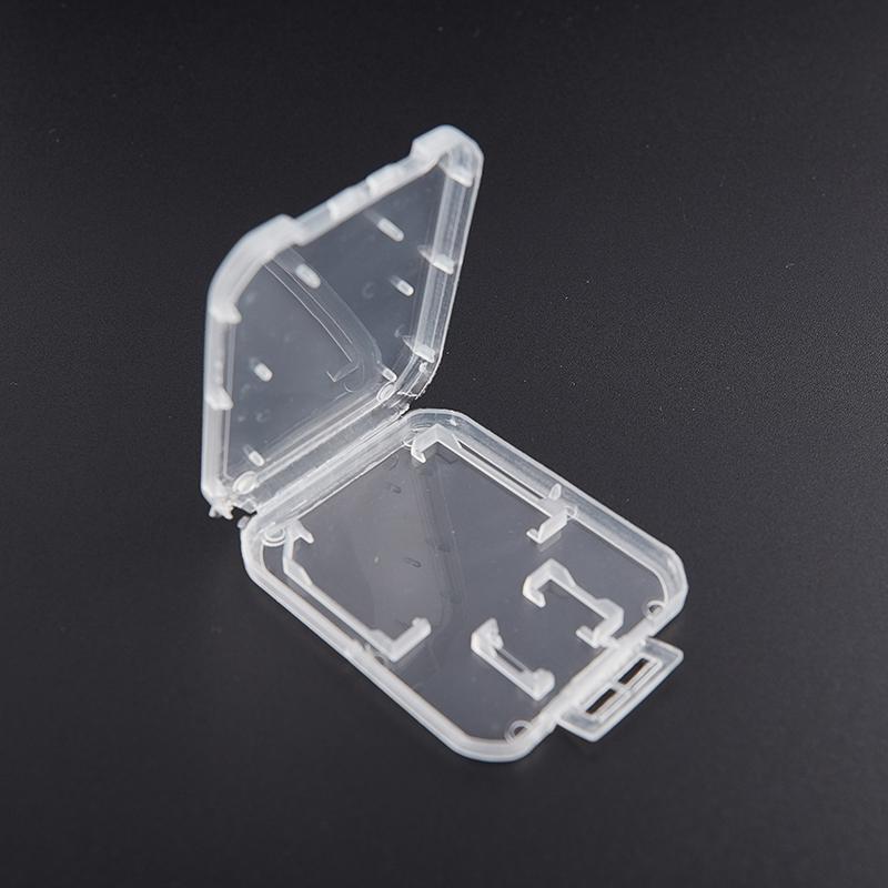 10Pcssd Card Case Transparent Standard Sd Sdhc Microsd Case Box Protector Holder