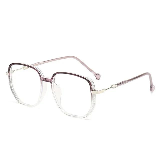 Vintage Square Metal Glitter Frame Reading Glasses Women Fashion Optical Eyewear Anti-blue Light Presbyopia Eyeglasses