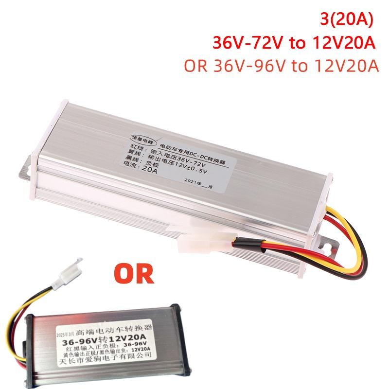 DC 36/48/60/72V to 12V 10A 15A 20A 180W Electric Vehicle DC Converter Electric Power Transformer