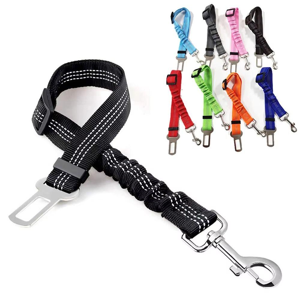 New Adjustable Dog Seat Belt Elastic Retractable Dog Leashes Durable Pet Safety Rope Pet Supplies
