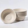 50Pcs Water Resistant Round Bowls Paper Pulp Bowl  for Noodles Soup Rice and Takeaway Meals