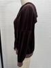 2026 Women's Autumn/Winter Velvet Hooded Button-Up Cardigan Coat - European/American Style, Solid Color, Long Sleeve, Casual Fashion