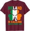 Ireland Is Calling and I Must Go Irish Culture Unisex T-Shirt