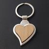 Keychain Ring Blank Wood Car Key Holder Portable Fashion Backpack Handbag Purse Keyrings Homemade DIY Handicraft