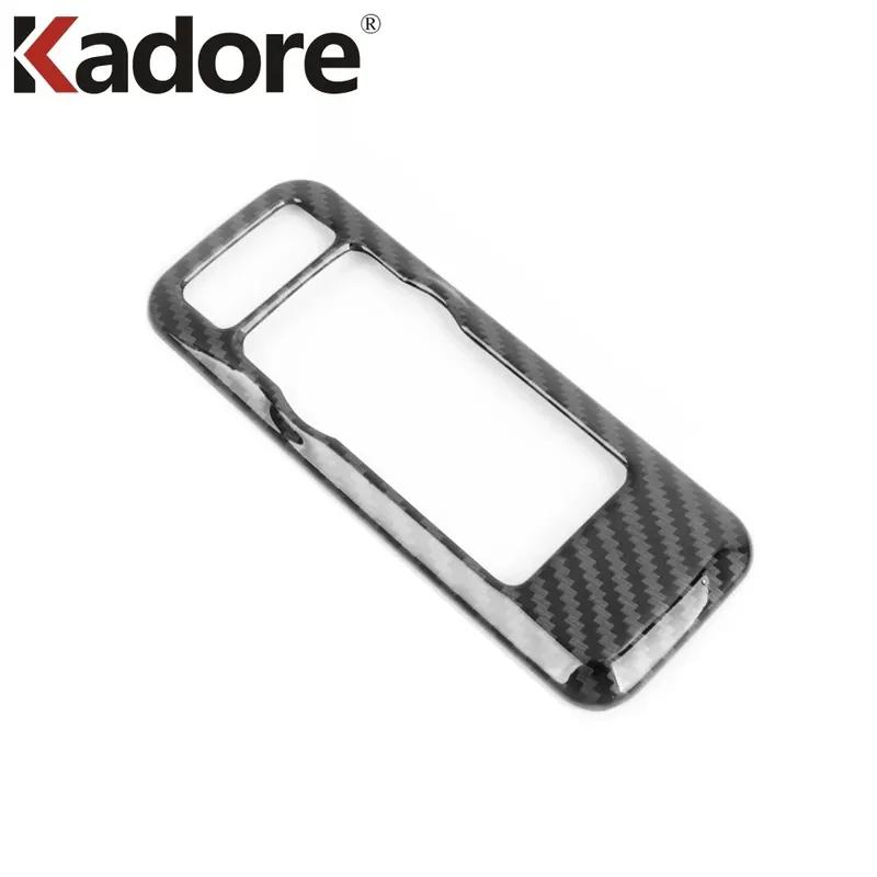 For Ford Kuga Escape -  2024 Carbon Fiber Car Head Light Lamp Switch Button Panel Cover Trim Interior Accessories