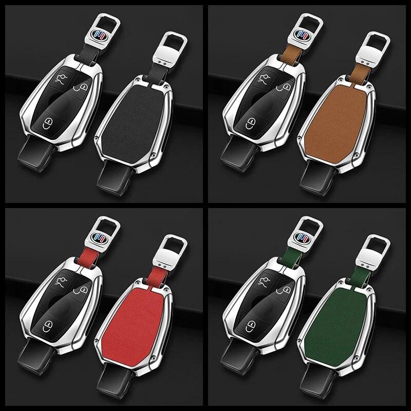 Zinc Alloy Car Remote Key Case Cover Shell Fob for Mercedes Benz A B C E Class GLA CLA GLC CLS W204 W221 W205 W176 W212 W463 AMG