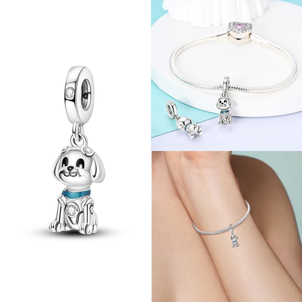 Original Copper Green Snakes Animals Elk Cute Squirrels Pink Claws Bead Fit Bracelet Diy Women Fine Gift Accessory